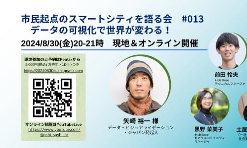 Featured image of post 市民起点のスマートシティを語る会#013～データの可視化で世界が変わる！